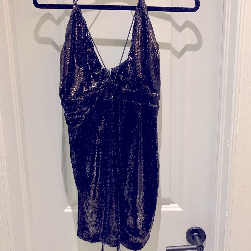 Pretty Little ThingxKortney Kardashian black dress